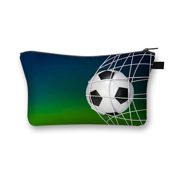 Cool fotbolls-/fotbollsmode förvaringsväska Kvinna Kosmetikväska Organizer Bärbar sminkväska för resor Tonåring Pojke Present shzbzhuqiu8