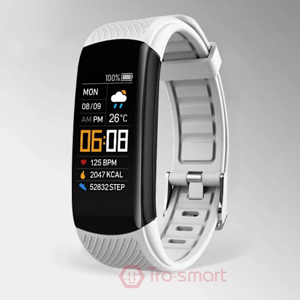 Sport Smart Watch Herr Dam Smartwatch Elektronik Smart Klocka För Android IOS Fitness Tracker Nytt mode Smart-klocka C5S white