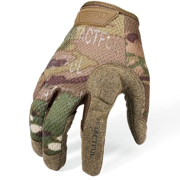 Taktisk handske Militär Armé Helfingerhandskar Herr Airsoft Cykling Sport Camping Träning Cykling Paintball Lättvikts Camo Z3 CP XL