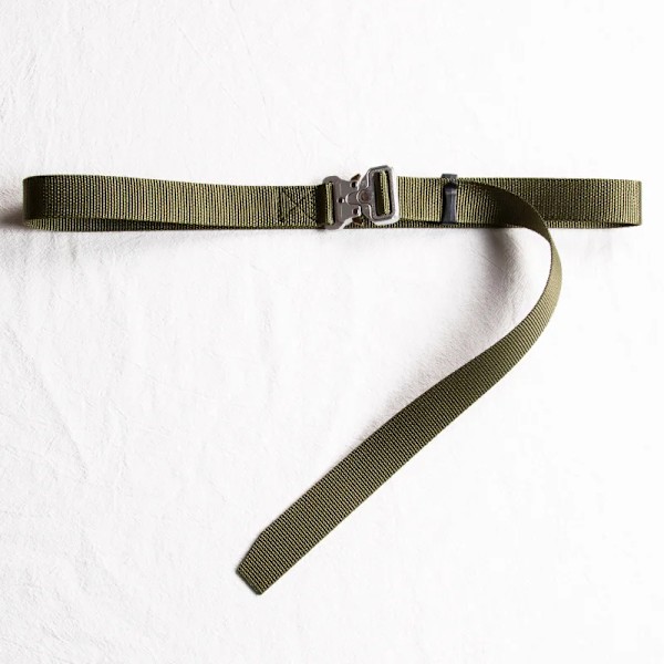 Bälte Män Utomhus Jakt Metall Taktiskt bälte Multifunktionslegering Spänne Högkvalitativ Marine Corps Canvas Bälte för kvinnor 2.5cmGreen silver 120cm