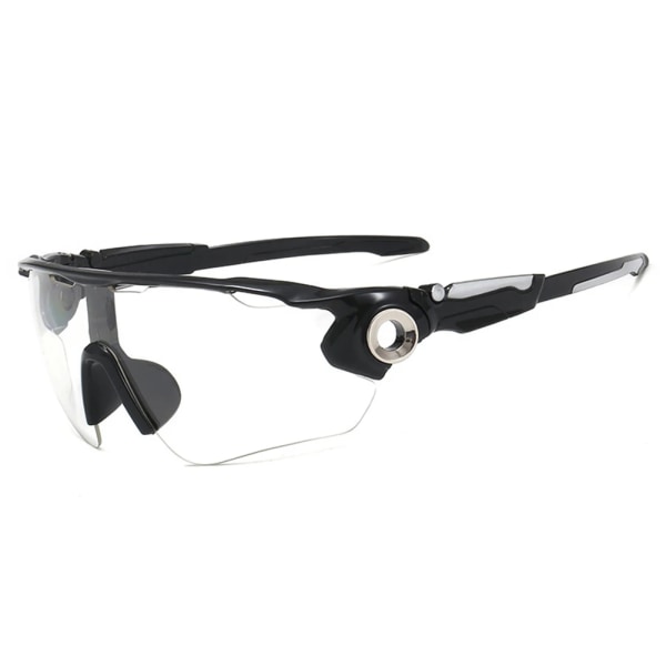 Sport Solglasögon Polarized UV400 Glasögon Glasögon Bergsväg Cykling Löpning Fotvandring Skidåkning Karp Fiske Reseutrustning Transparent Black