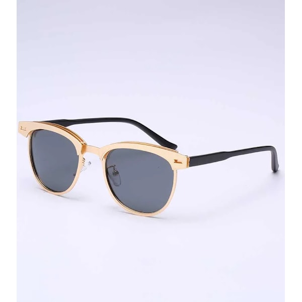Herrsolglasögon damdesignermärke Körglasögon HD Polarized masculino Herrglasögon Tillbehör Solglasögon för män Oculos gold-black Black