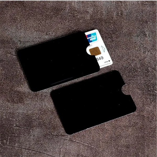 5 st RFID-blockeringskortfodral för män Kvinnor Laser Aluminiumfolie NFC-läsare Låsskydd Anti Scan Bank Kreditkortshållare Orange