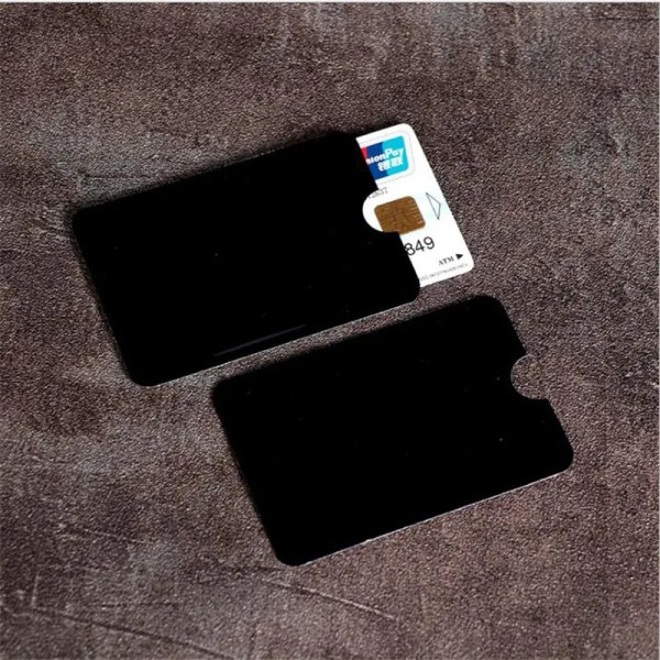 5 st RFID-blockeringskortfodral för män Kvinnor Laser Aluminiumfolie NFC-läsare Låsskydd Anti Scan Bank Kreditkortshållare Purple