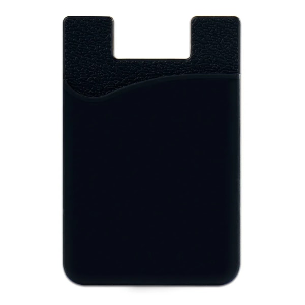 3M Dubbelficka Elastisk Stretch Silikon Mobiltelefon ID Kreditkortshållare Klistermärke Universal Wallet Case Korthållare Black