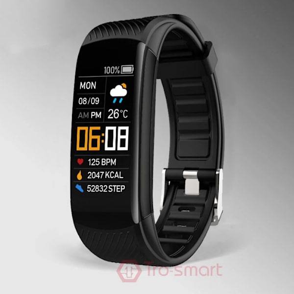 Sport Smart Watch Herr Dam Smartwatch Elektronik Smart Klocka För Android IOS Fitness Tracker Nytt mode Smart-klocka C5S black
