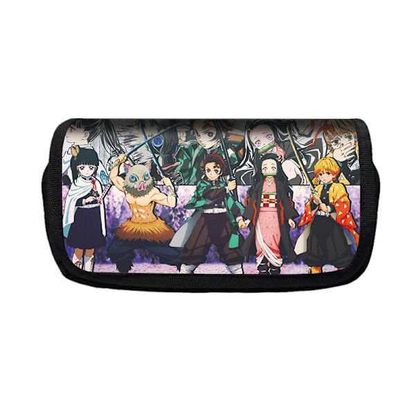 Anime Demon Slayer Kimetsu No Yaiba Case Dragkedja Sminkväska Penna Brevpapper Väskor Catoon Pencil Box kvinna Kosmetikväska fgqbbguimie13