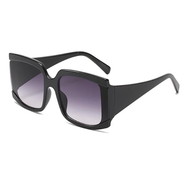 Fyrkantiga överdimensionerade Vita Rosa Solglasögon För Kvinnor Nytt Mode Stor Ram Gradient Solglasögon Dam Uv400 Shade Svart Black Gray As picture