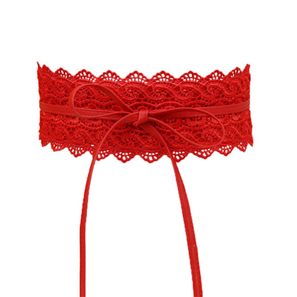 Kvinnor Snörning Pu-läderbälte Nytt Bowknot Bälten Längre Bred Bind Midjeband Slips Rosett Dam Klänning Dekoration Mode 2022 khaki one size