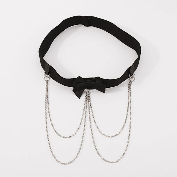 Boho Style Enkel lårkedja Ben Kroppskedja Sele Gotiskt ben strumpeband Mode Beach Rave Party Kroppstillbehör M6CD Silver