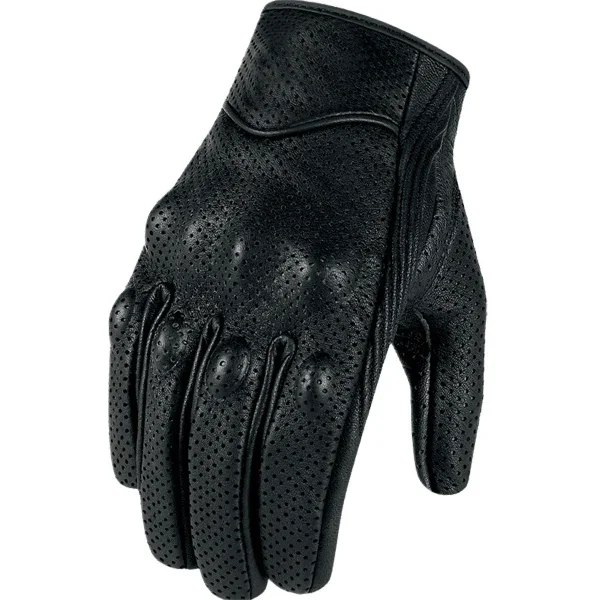 Herr Dam Racing Cykelhandske Cykelutrustning Motorcykelhandskar Läder Pekskärm Sommar Vante Halvfinger Men Perforated M