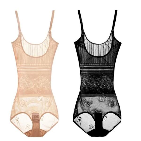 Kvinnor Shapewear Helkroppsformare Bantning Body Korsett Waist trainer Shaping Underkläder Postpartum Recovery Slida Black-a XL 70-80KG