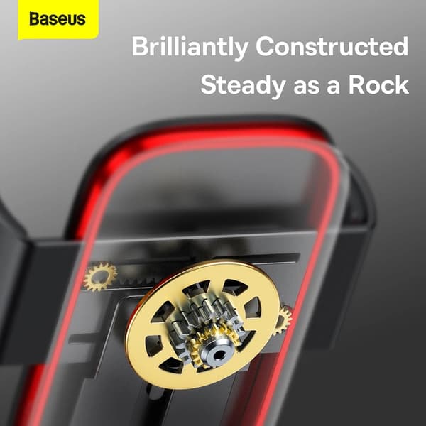 Baseus Biltelefonholder Gravity Auto Stand til kompatibel med Bilventil Universal til kompatibel med iPhone Samsung Telefon Support Bilmontering Silver