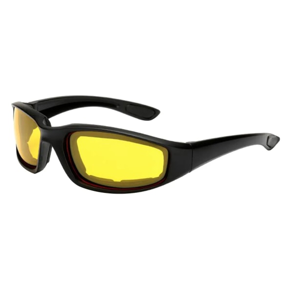 Flexibla anti-dimma skyddsglasögon unisex vuxen UV400 för utomhussport Säkerhet Motocross dammglasögon Vindtäta bikerglasögon Yellow