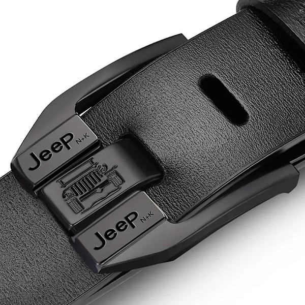 Män högkvalitativt bälte i äkta läder Lyxiga designerbälten för män Modeband för män manliga jeans för man Cowboy P305-Black 115CM
