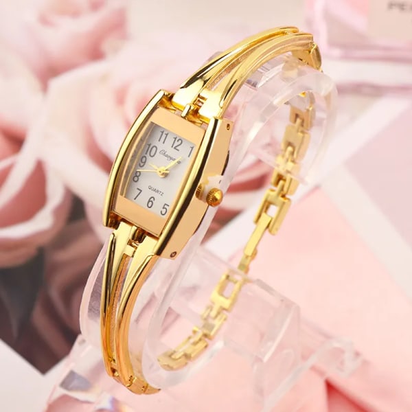 Nyaste armbandsur för kvinnor Mode rostfritt stål damklockor Quartz kvinnlig klocka Reloj Mujer klockor silver black