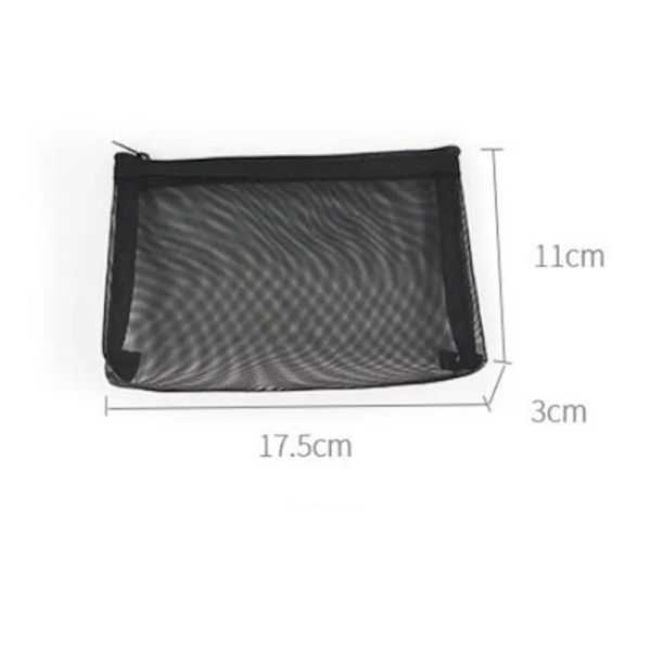 1 STK Kvinnor Män Nödvändig kosmetikaväska Transparent organizer Mode Liten Stor Svart Toalettväskor Sminkpåse A