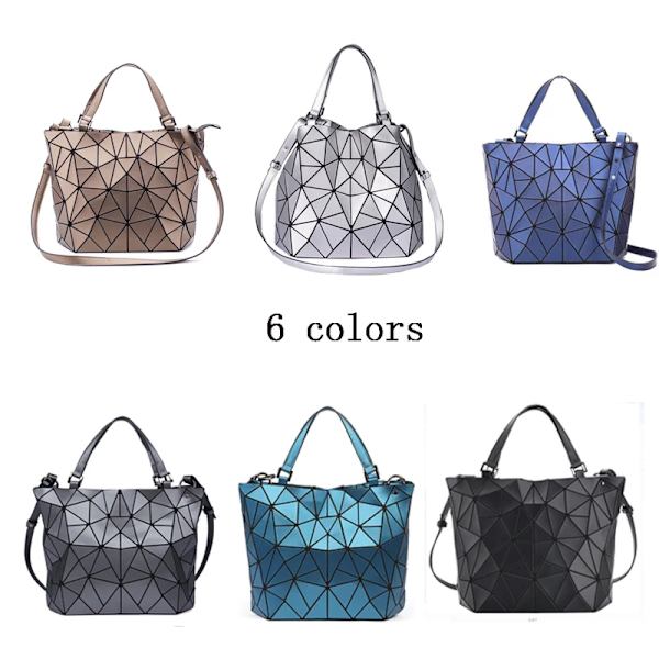 Bao-väskor för kvinnor Lyxiga hink Designer Mode Messenger Crossbody-väska Dam Geometriska axelhandväskor Tygväska Handväska silver