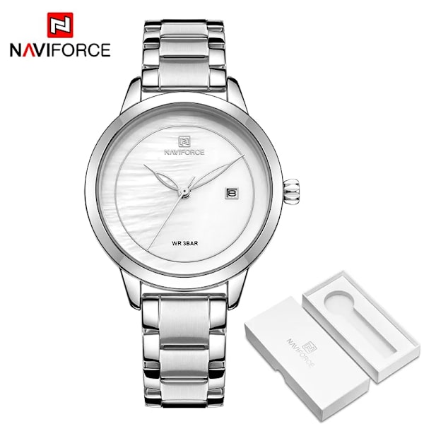 NAVIFORCE Toppmärke Lyx Damklockor Vattentät mode Watch Kvinna Quartz Armbandsur Watch Feminino Montre Femme SW BOX