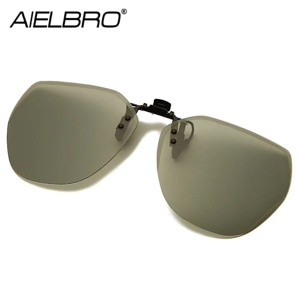 AIELBRO polariserade solglasögon med klämma Vandring Köra Cykling Receptbelagda glasögon Dam Photochromic Solglasögon för män Night Vision