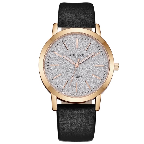 2022 Ny watch Kvinnor Mode Casual Läderbälte Klockor Enkel Dam Liten Urtavla Quartz Clock Klänning Armbandsur Reloj Mujer Black