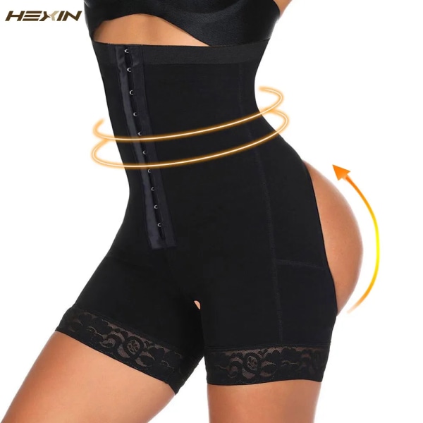 HEXIN High Waist Trainer Shaper Tummy Control Trosor Höft Butt Lifter Body Shaper Bantning Underkläder Modellering Strap Trosa NUDE XXL
