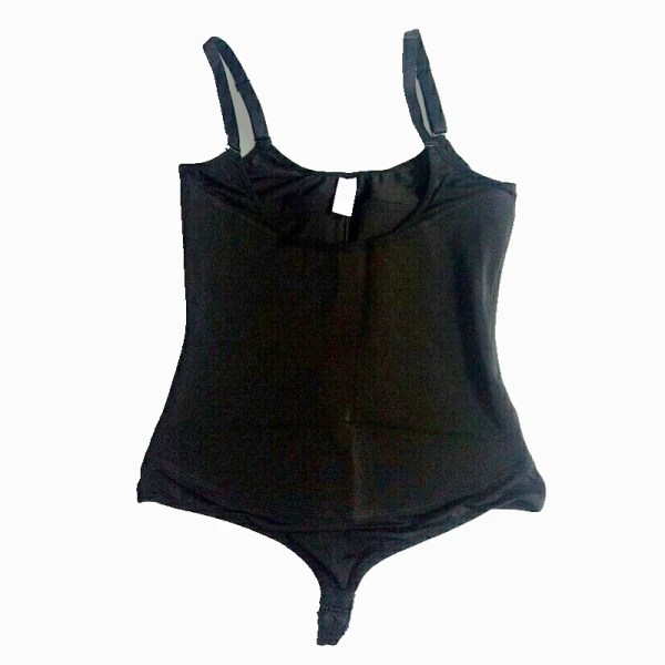 Stringtrosa Shapewear Body Sexig Latex Waist Trainer Magkontroll Underkläder Kvinnor Helkroppsformare Slip Rumplyft Black 1584 S