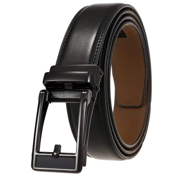 Märke 3 cm Bredd Herr Business Casual Bälten Äkta läder Herr Enkelt Bälte Modedesigner Formell kostym Bälte B908 Black 3 130cm