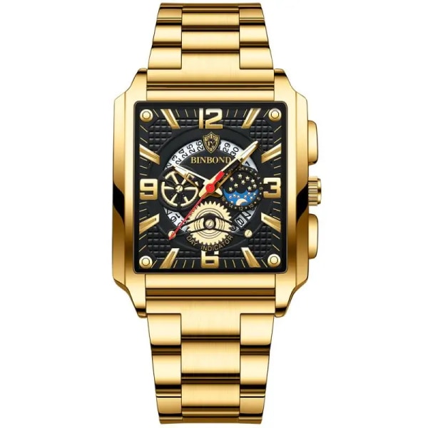 Relogio Masculino Armbandsur Herr 2022 Toppmärke Lyx Gyllene Herr Klockor Guld Stort Man Armbandsur Man Square Golden Dial gold gold 2