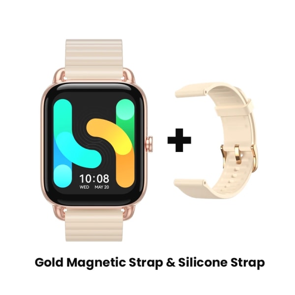 HAYLOU RS4 Plus Smartwatch 1,78'' AMOLED-skärm 105 sportlägen 10-dagars batteritid Smart Watch SpO₂ Puls sömnmätare G TWO Straps