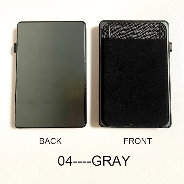 Smal RFID mode pop-up tryckknapp case med elasticitetspåse Stöldskydds Creative Smart Wallet Ny namnkortshållare Gray