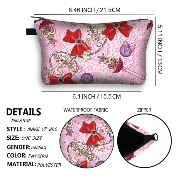 Härlig bowknot kosmetisk väska Dam magic stick Sminkväskor Flickor bowknot kosmetisk case Ladies Trave Organizers Bag shzbmfqz01