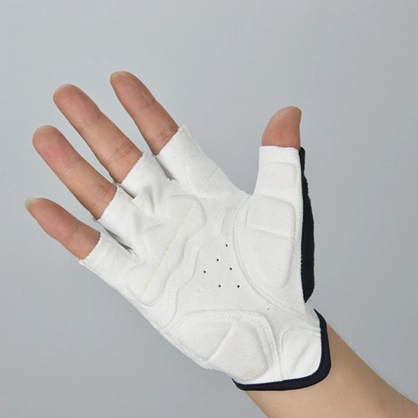 DAREVIE Cykelhandskar Half Finger 2023 Lätt Mjuk Super Andas Cykelhandskar Högkvalitativ Pad Stötsäkra cykelhandskar Black XXL