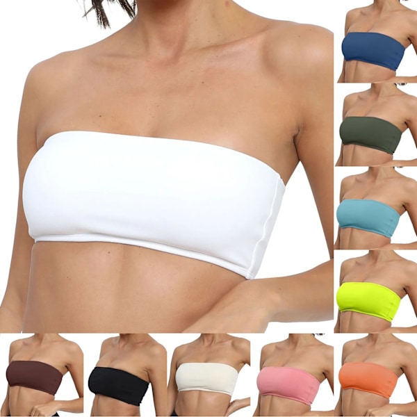 Damernas bekväma och sexiga nya sportlöpare Stötsäker och vacker rygg Yoga Tunn Samlande BH Sport BH-paket för kvinnor White L