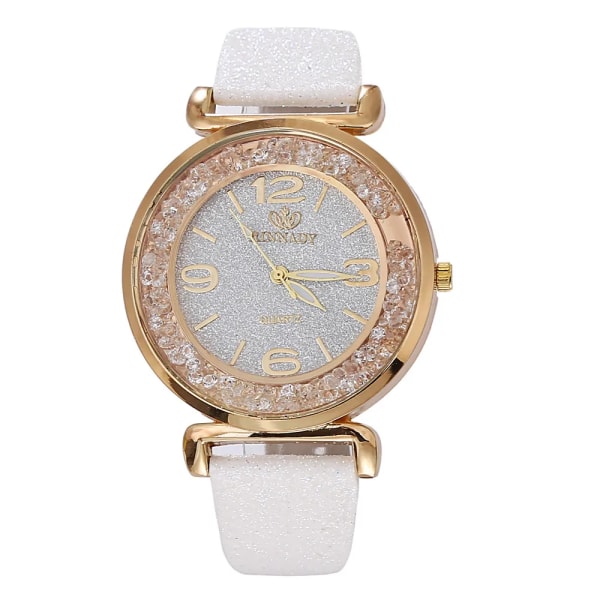Design Dam Klockor Lyx Mode Klänning Quartz Watch Populärt märke Dam Armbandsur Klänning Klocka reloj mujer montre *Q Rose