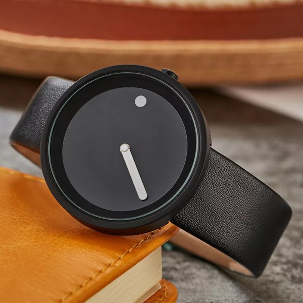 Minimalistisk unisex för män Kvinnor Par Enkel Stil Watch Dial Quartz Armbandsur Man Kvinna Unik pekklocka Type 5