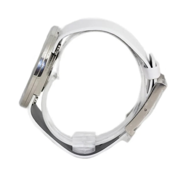 Klassiska Damklockor Mode Hollow Transparenta Klockor Läderarmband Quartz Armbandsur Billigt Pris Reloj Mujer white