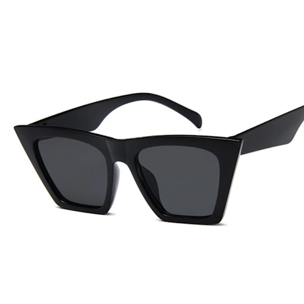 Mode Fyrkantiga Solglasögon Kvinna Designer Lyx Man/Kvinna Cat Eye Solglasögon Klassiska Vintage UV400 Utomhus Oculos De Sol Black Gray