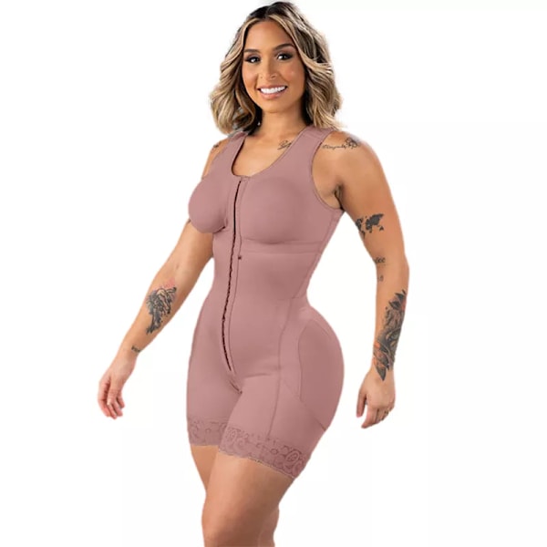 Fajas Reductoras Y Modeladoras Mujer Magkontroll Body Shaper Högkompression Butt Lifter Shapewear Waist trainer Pink M