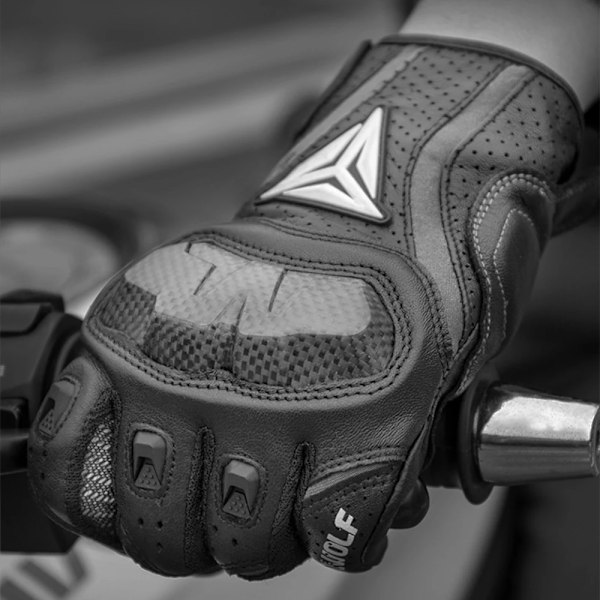 De senaste Rs Taichi Rst390 Armed Läder Mesh Handskar Motorcykelhandskar Motocross Knight Handskar WHITE M