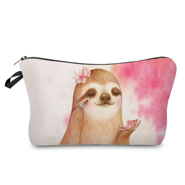 Organizer Kosmetisk väska för kvinnor Student Pappersmateriel Förvaring Rese Case Tecknad Djur sengångare Print Damtoalettväskor hz6890 Makeup Bag