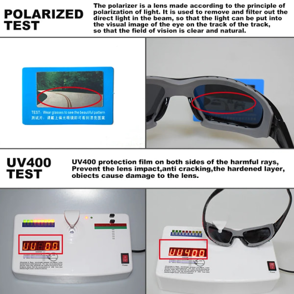 2022 Vinter Vindtät Sand Polariserad Solglasögon För Män Utomhus Sport Man Solglasögon Körning Antireflex Oculos zonnebril heren Black-orange Original