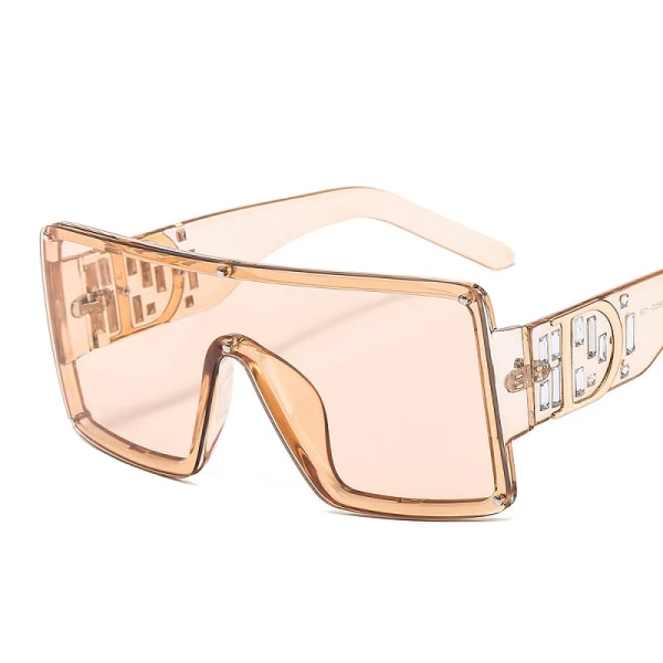 2021 Nytt mode fyrkantiga solglasögon Män Kvinnor Shield Goggle Gradienter Lins D Logotyp Båge Lyxmärke Designer Solglasögon UV400 C1 Other