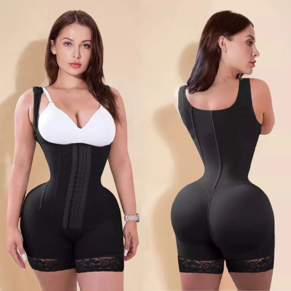Fajas Colombianas Post Surgery Shapers Waist Trainer Butt Lifter Shapewear Dam Helkroppsformare Bbl kompressionsgördel MODEL2 beige XL