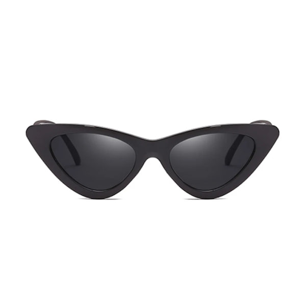 Sexiga Cat Eye Solglasögon Kvinna Märke Designer Spegel Svart Triangel Solglasögon Kvinnliga Linsskydd för Dam Glasögon UV400 WhiteDoublegray