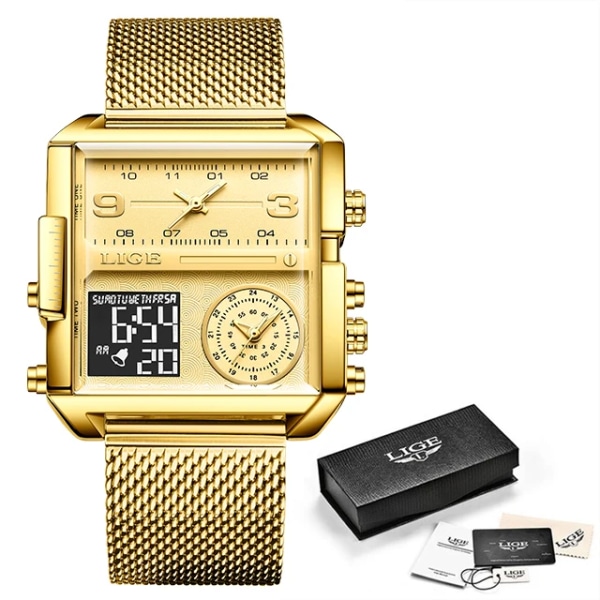 Exklusiv länk LG8925 FB0011 Mesh strap gold