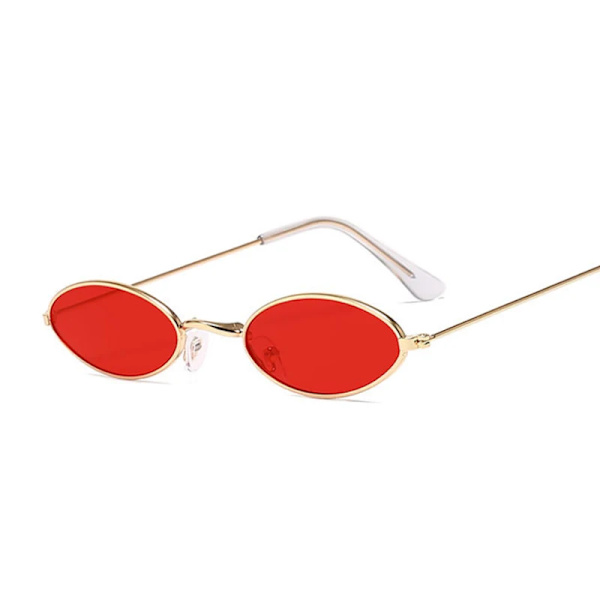 Retro Små Runda Solglasögon Kvinna Märkesdesigner Svarta Solglasögon För Damer Alloy Kvalitet Solglasögon Kvinna Oculus De Sol GoldTrans