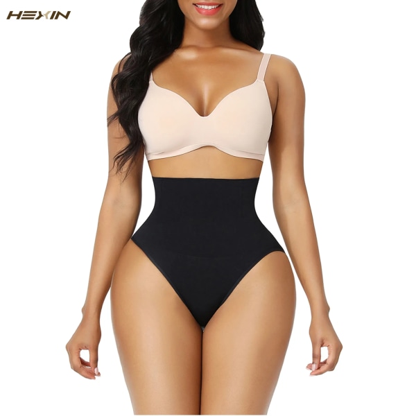 Hög midja magkontroll Trosor Trosa Butt Lifter Shaper Bantning Underkläder Butt Lifter Magen Formande Cincher Brief Body Shaper Black XL-XXL