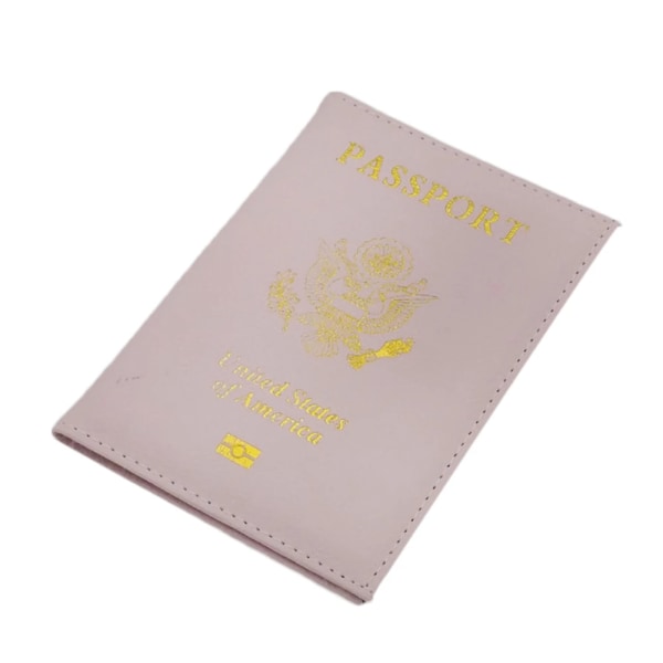 Resa PU-läder cover Personlig kvinnor USA Passhållare Amerikanska fodral för pass Flickväska Pass Pink