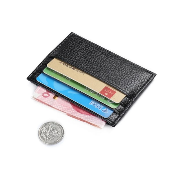 Korthållare med 6 färger Businessficka för män Smal Tunn ID Kreditkort Pengarhållare Plånbok Imiterat läder Man Case CF